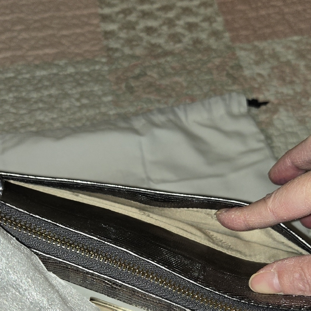 NWT Brahmin ESME Shoulder Bag In Chrome Tamar - Picture 10 of 15